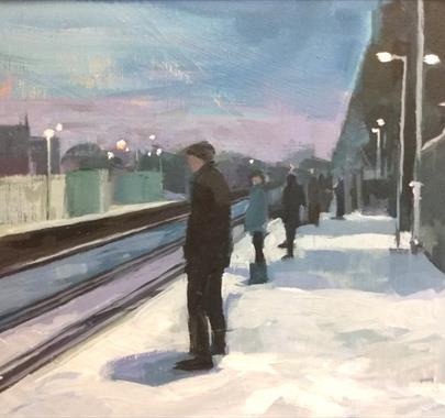 At the Station' in Acrylics with Ceri Allen