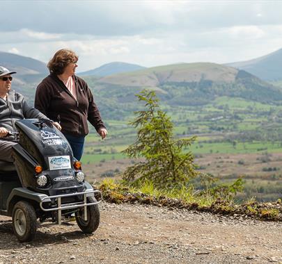 Tramper hire in Whinlatter by Outdoor Mobility.