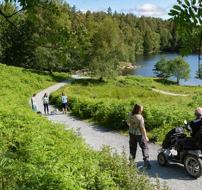 Tramper hire at Tarn Hows. Photo: ©National Trust Images