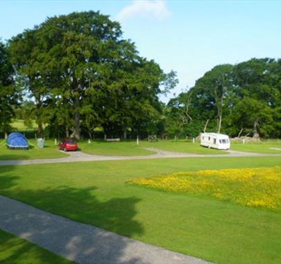 Camping at Wallace Lane Farm Campsite near Caldbeck, Cumbria