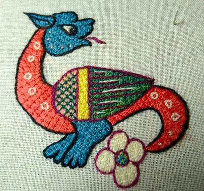 Couched/Laid Bayeux Embroidery Workshop