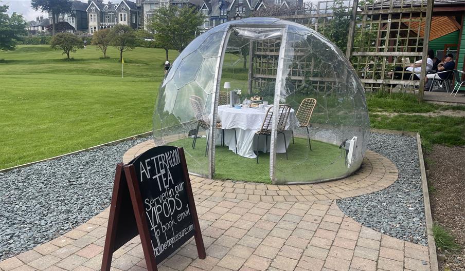 Afternoon Tea in the VIP PODs at Cafe Hope in Keswick, Lake District