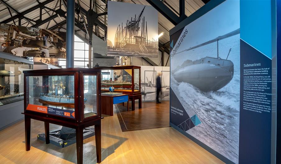 Exhibits at The Dock Museum in Barrow-in-Furness, Cumbria