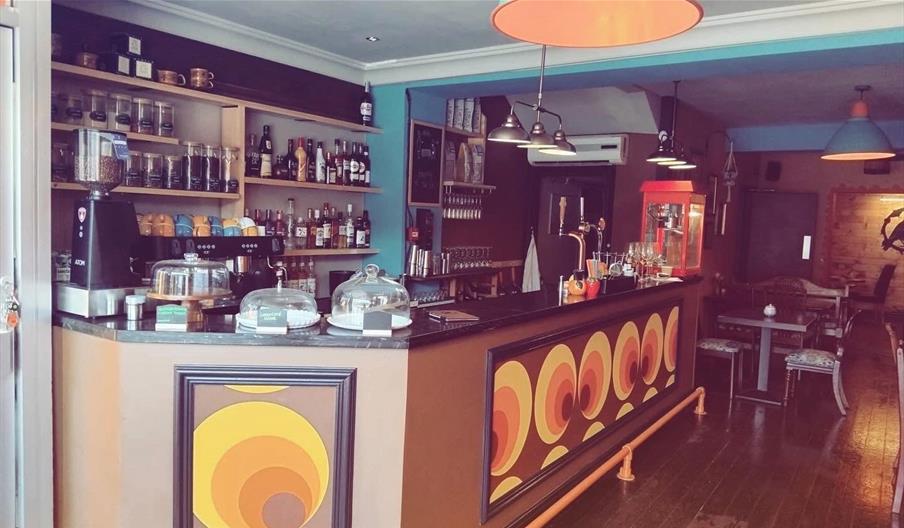 Bar area at Raven's Nest in Whitehaven, Cumbria