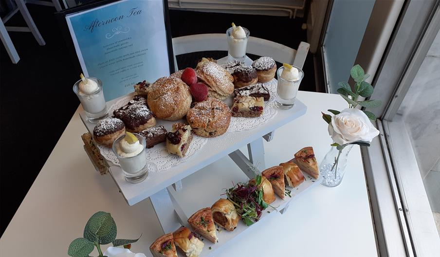 Afternoon Tea Spread at The Thorne Tree Bistro in Carlisle, Cumbria