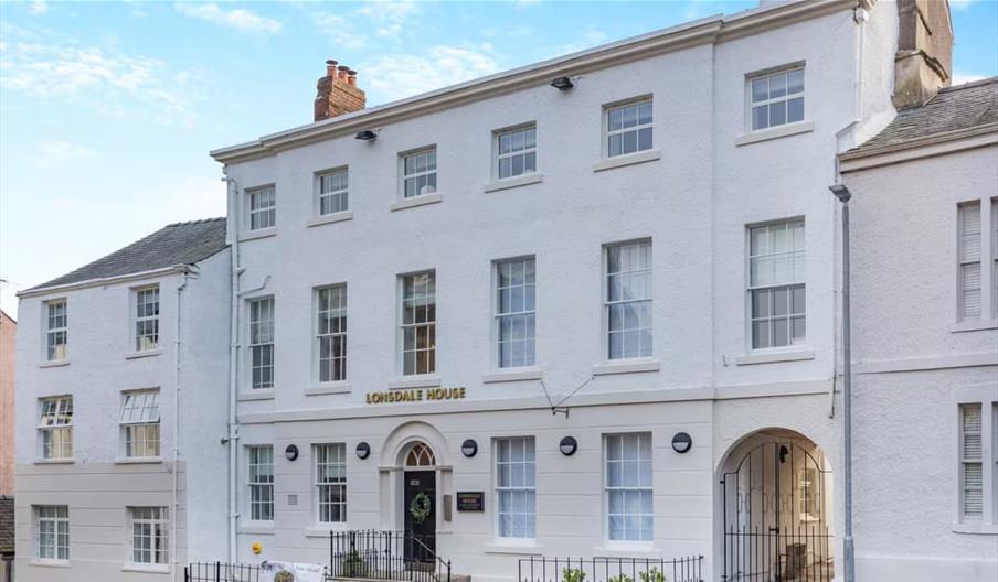 Exterior of Lonsdale House Boutique Apartments in Ulverston, Cumbria