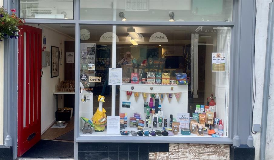 Exterior and entrance to Walkies in Ulverston, Cumbria