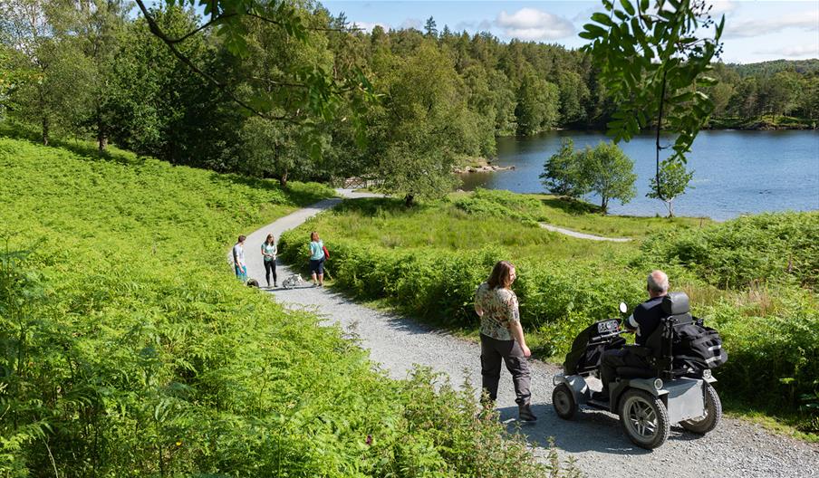 Tramper hire at Tarn Hows. Photo: ©National Trust Images