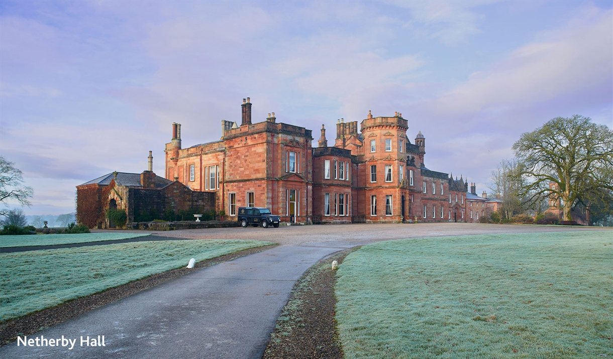 Exterior and Grounds at Netherby Hall in Longtown, Cumbria