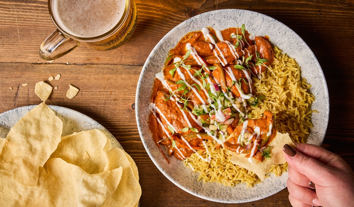 Food from The Waterhead Inn in Ambleside, Lake District