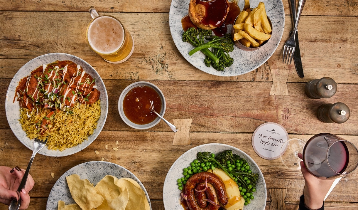 Food from The Angel Inn in Bowness-on-Windermere, Lake District