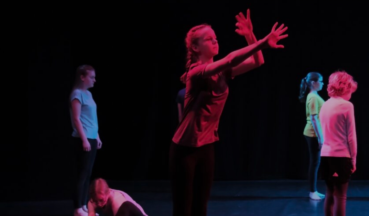 A group of young dancers