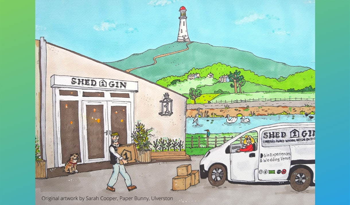 Locally Produced Gin at Shed 1 Distillery in Ulverston, Cumbria