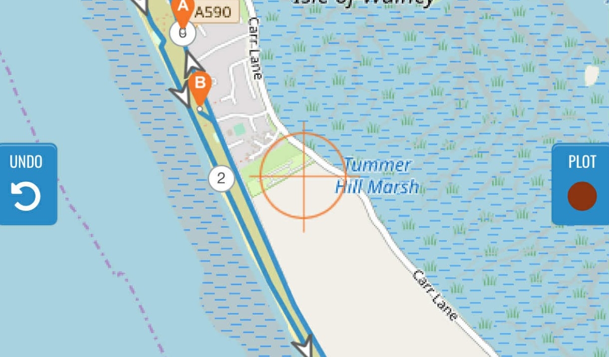 The image identifies the route of the road race