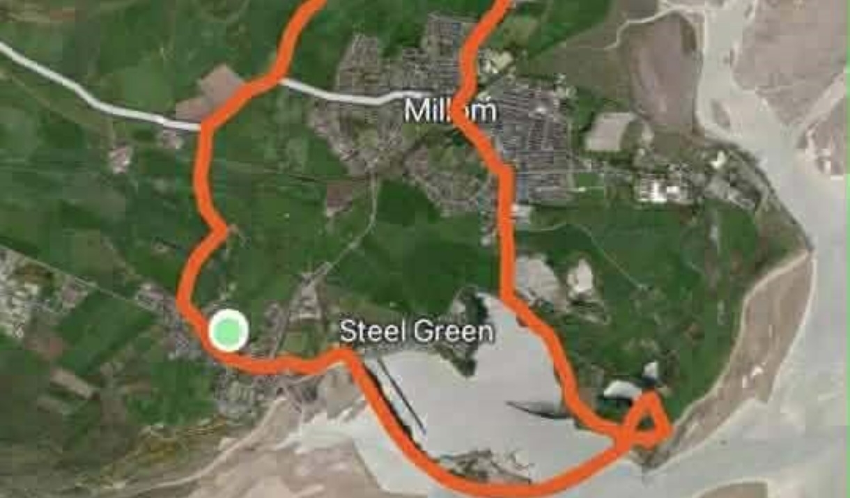 Sea Wall 7 miler route map