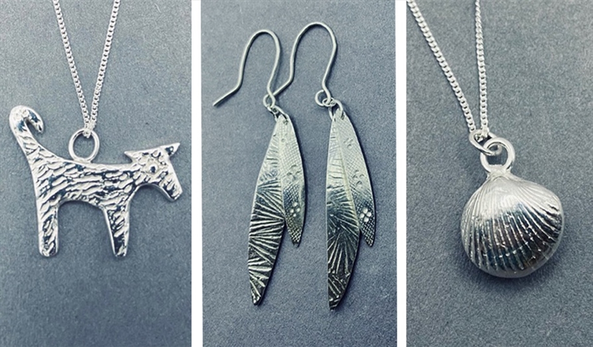 Silver Clay Jewellery from Workshops at Cowshed Creative in Staveley, Cumbria