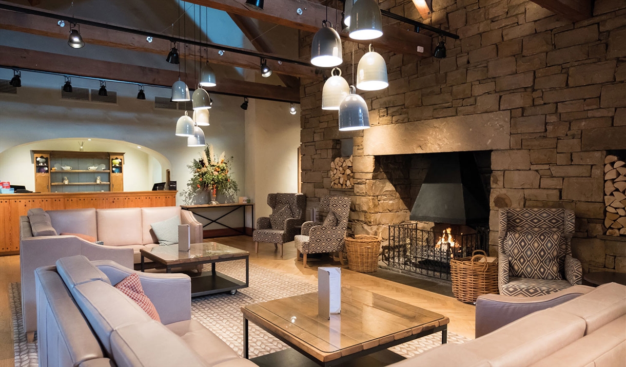 Lounge and Fireplace at North Lakes Hotel & Spa in Penrith, Cumbria