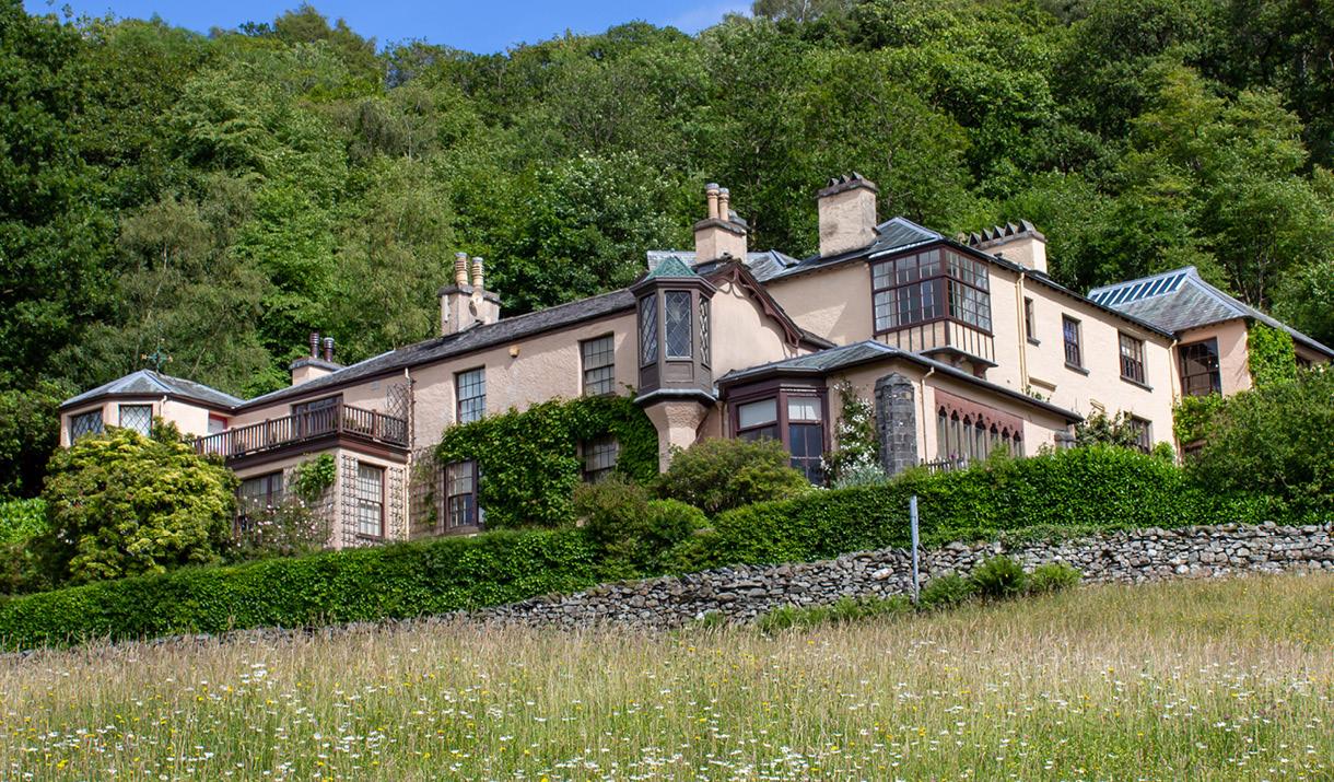 Exterior and Grounds of Brantwood in Coniston, Lake District