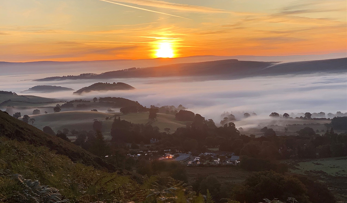 Sunsets near The Quiet Site Holiday Park in Ullswater, Lake District