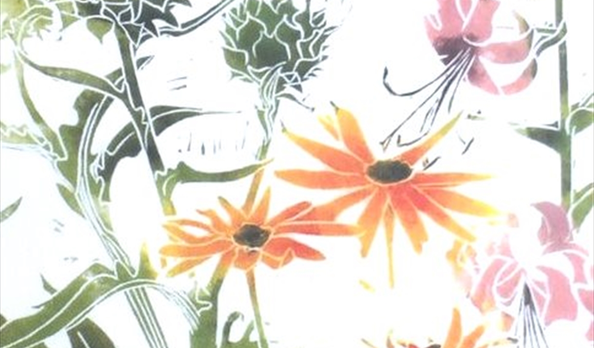 Create your own Botanical Prints in full colour, linocut for beginners and intermediates, with Laura Sowerby