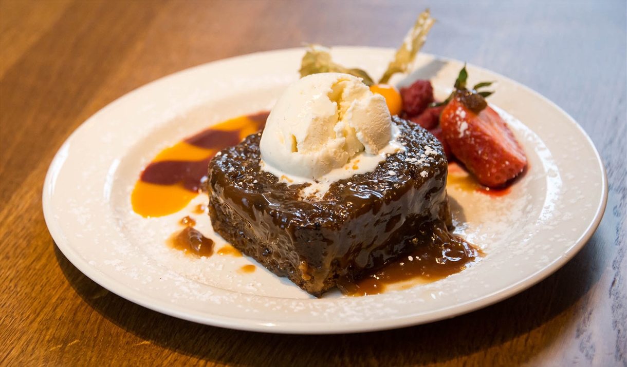 Sweet Desserts at The Horse and Farrier Inn in Threlkeld, Lake District