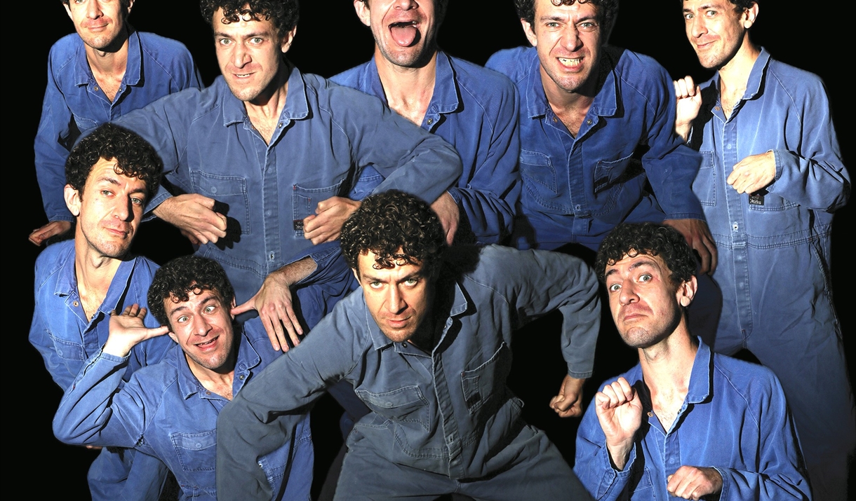 Multiples of Guy Masterson in different characters