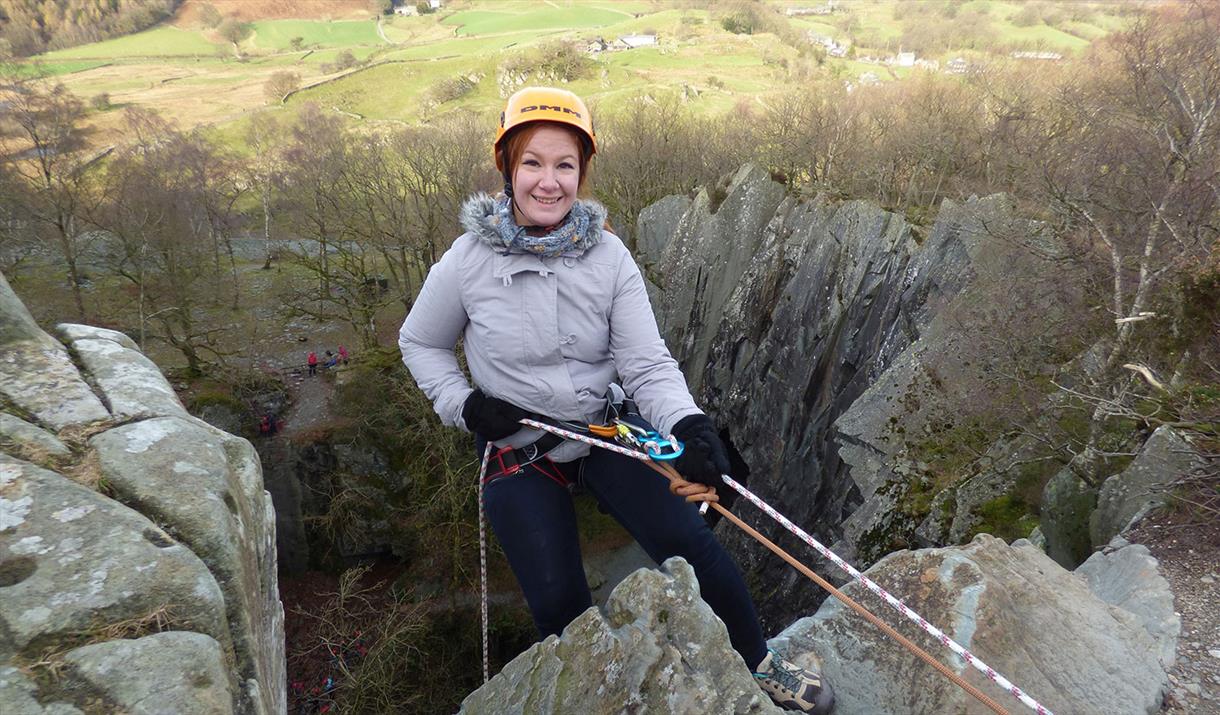 Abseiling – Hill walking in Langdale with Adventure North West