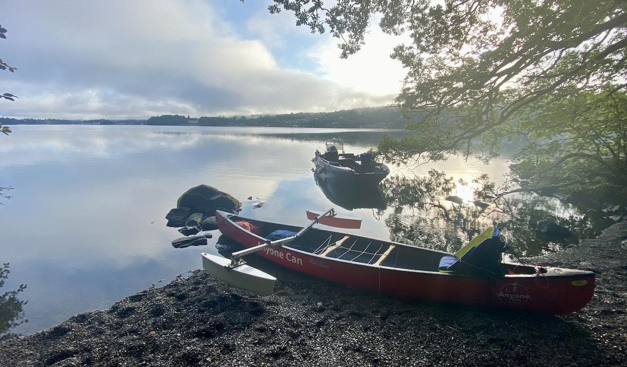 Canoe on the Shores of Windermere, Lake District