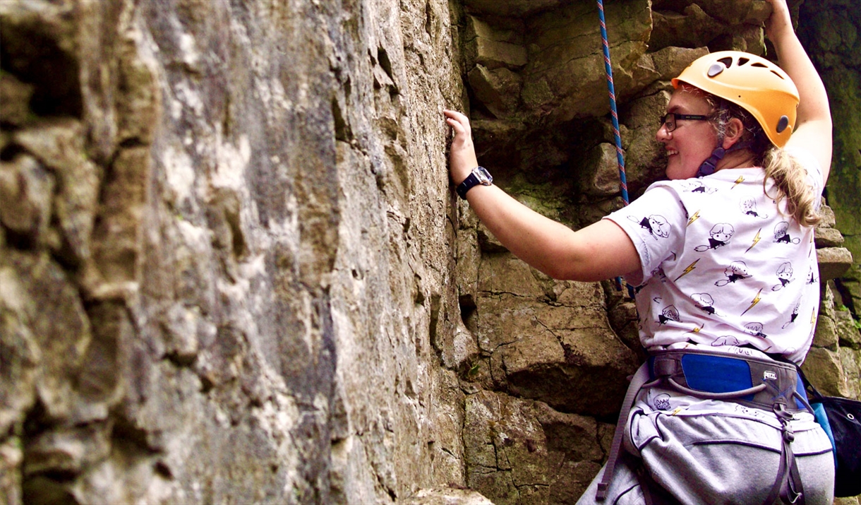 Visitors Rock Climbing with Anyone Can in the Lake District, Cumbria