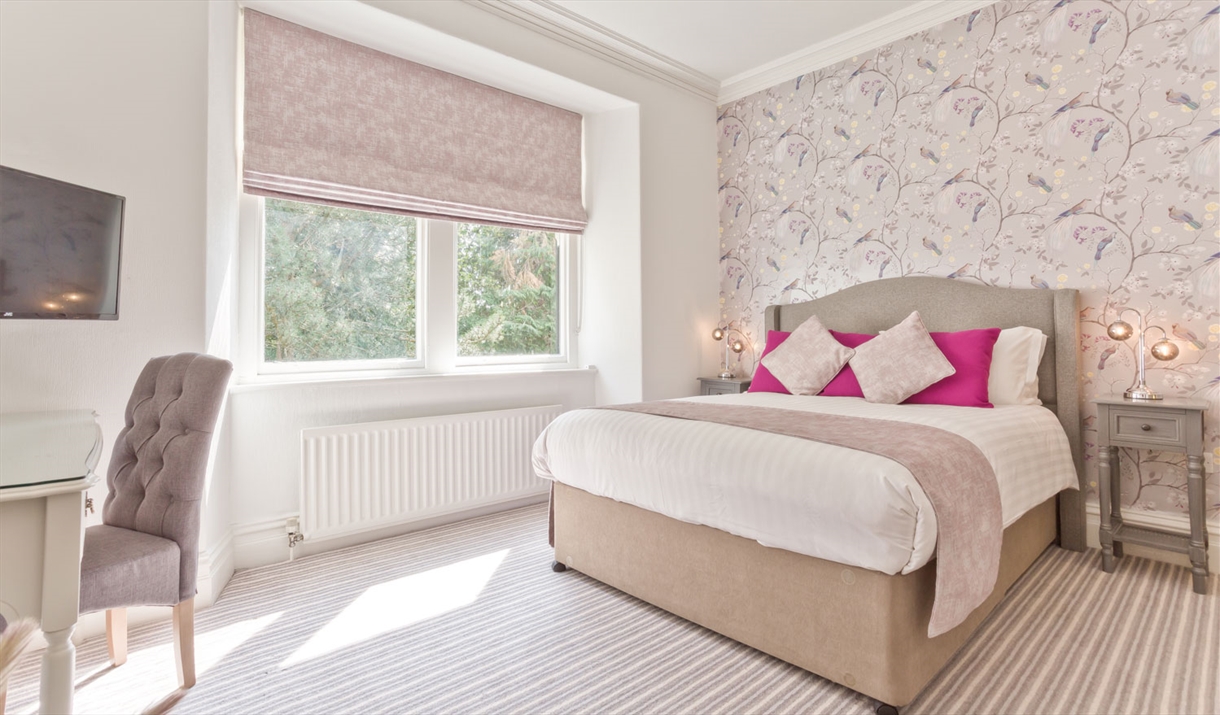 Double Bedroom at Burn How Garden House Hotel in Bowness-on-Windermere, Lake District