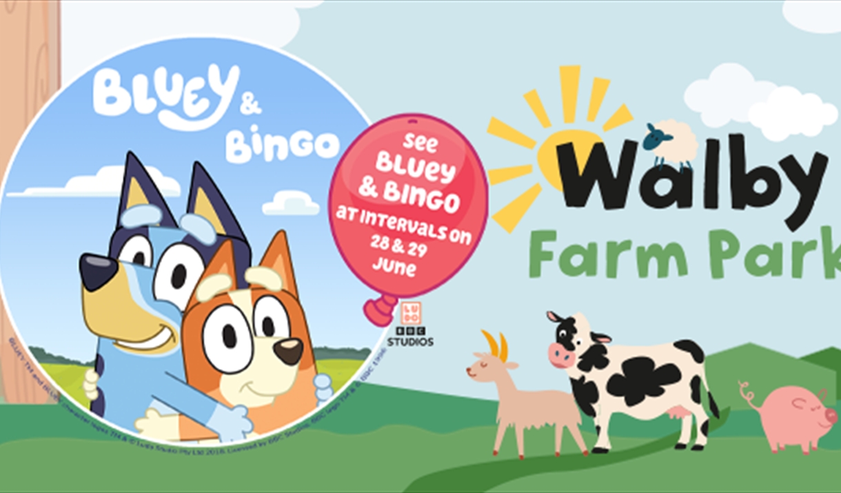 Bluey and Bingo on the Farm