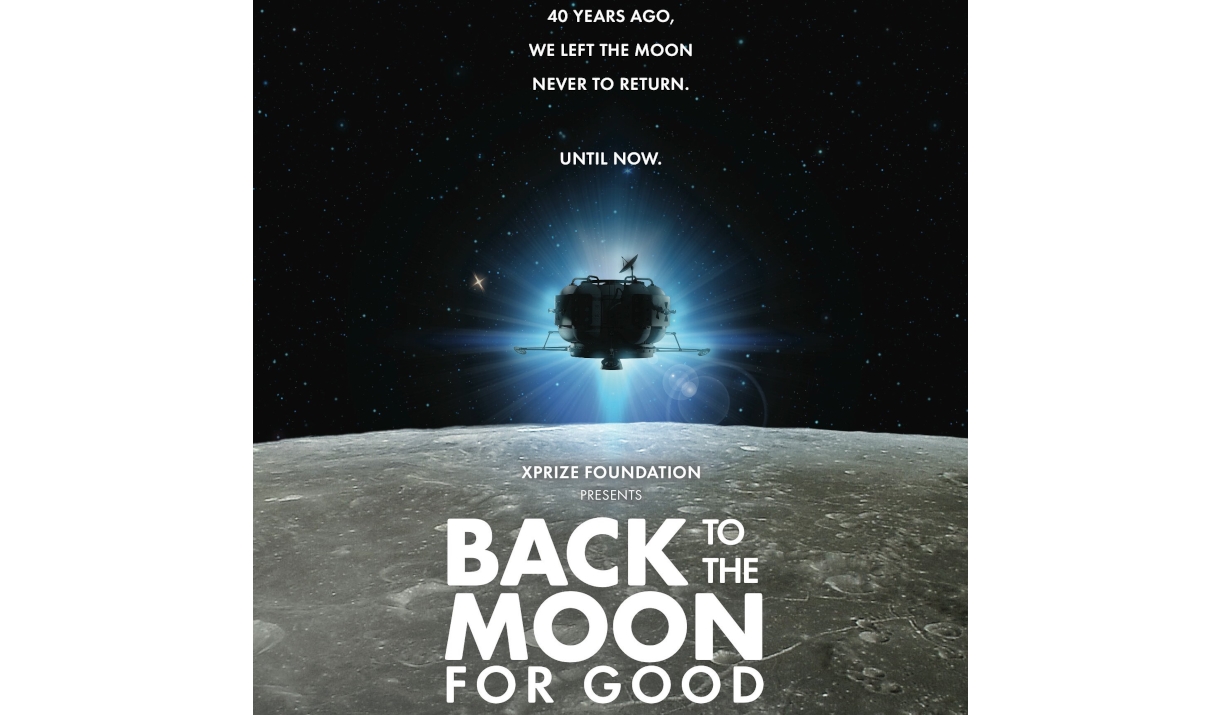 Poster for the Back to the Moon for Good Planetarium event at Grizedale Observatory in the Lake District, Cumbria
