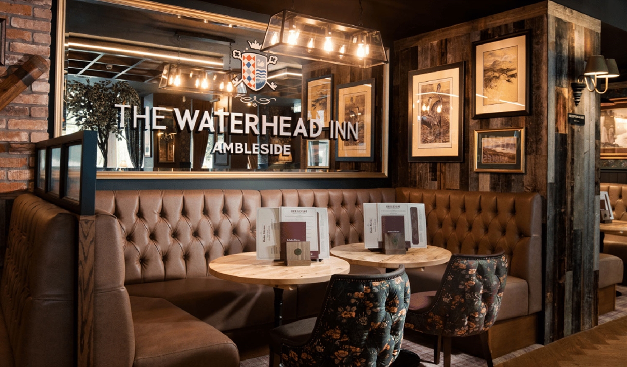 Bar seating at The Waterhead Inn, Ambleside