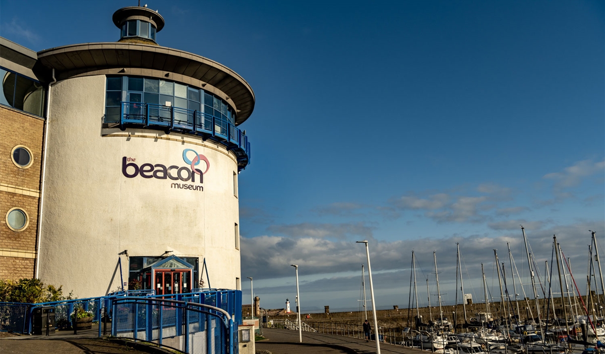 Exterior and Marina at The Beacon Museum in Whitehaven, Cumbria