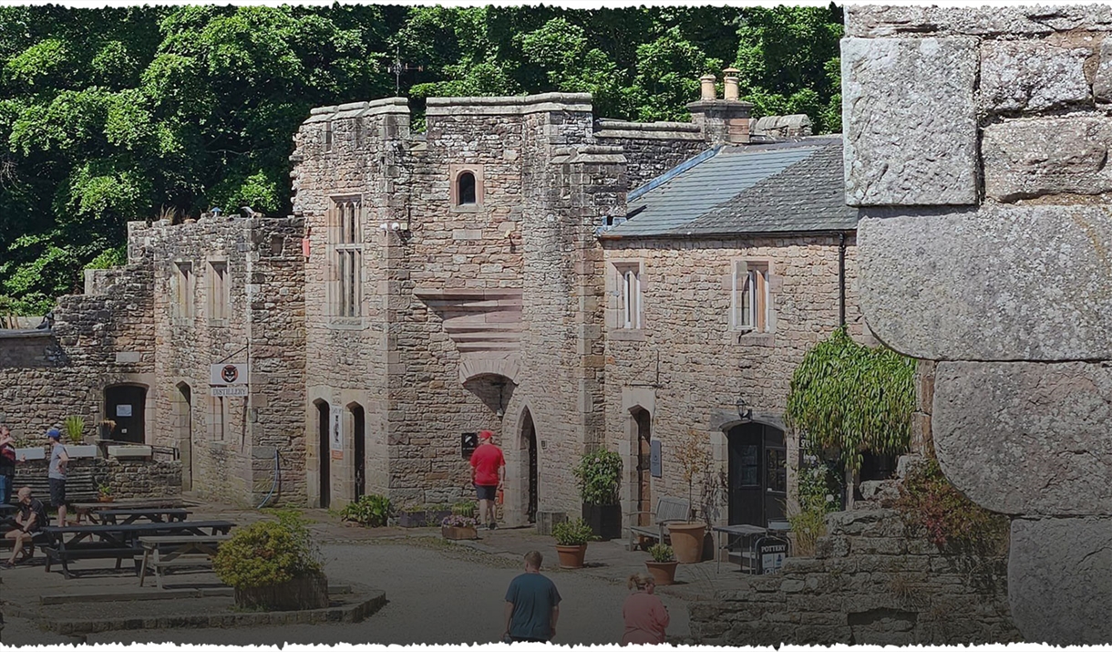 Exterior at Black Cat Distillery at Brougham Castle near Penrith, Cumbria