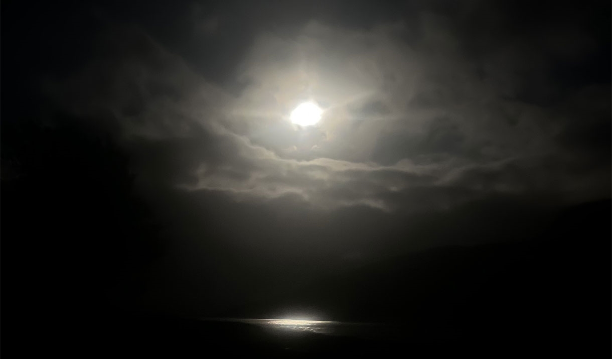 Full Moon over Coniston in the Lake District, Cumbria