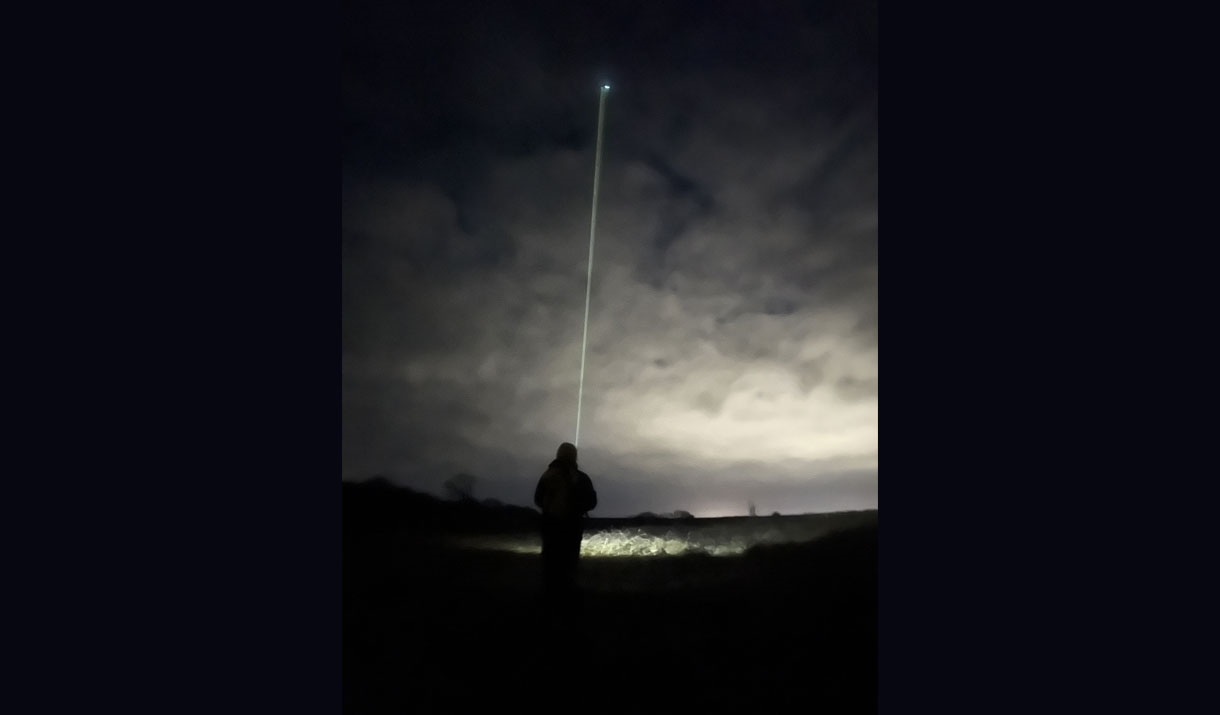 Person Stargazing over Coniston in the Lake District, Cumbria