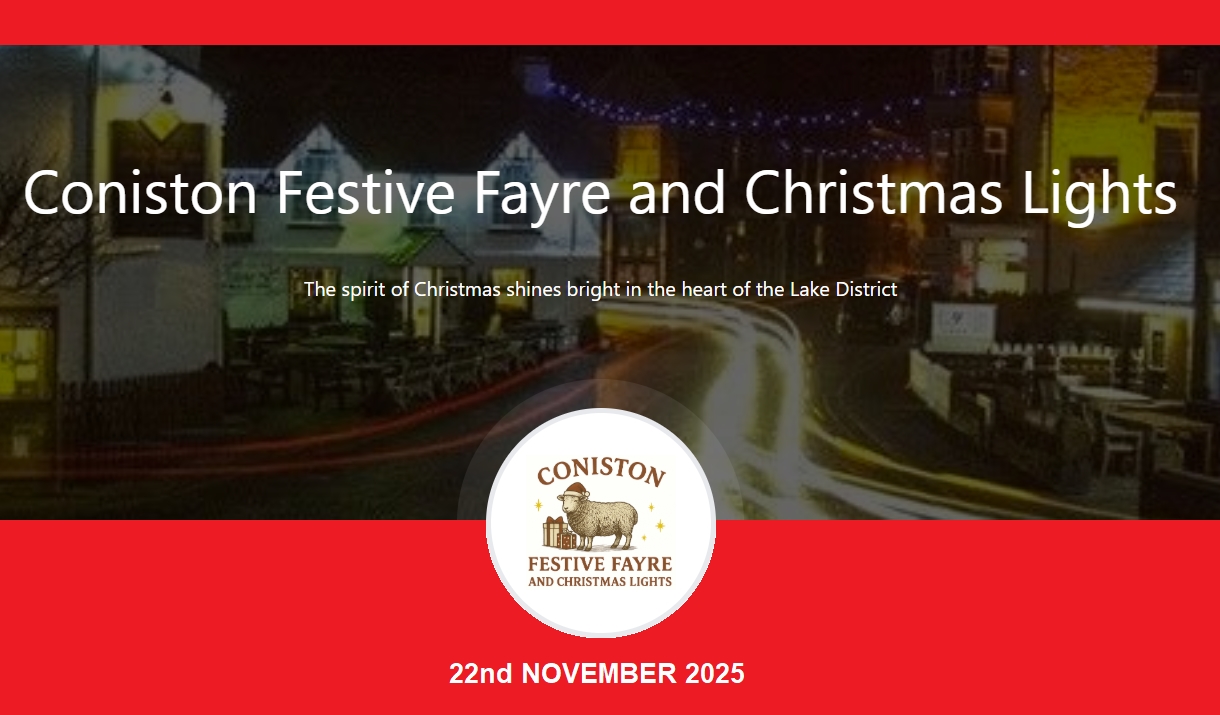 poster for "Coniston Festive Fayre and Christmas Lights"