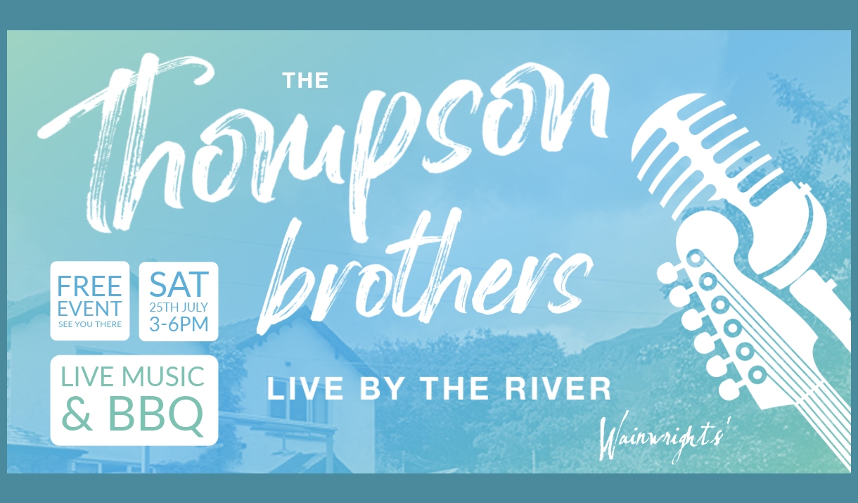 Image with details of 'Live by the River' music at Wainwrights' Inn