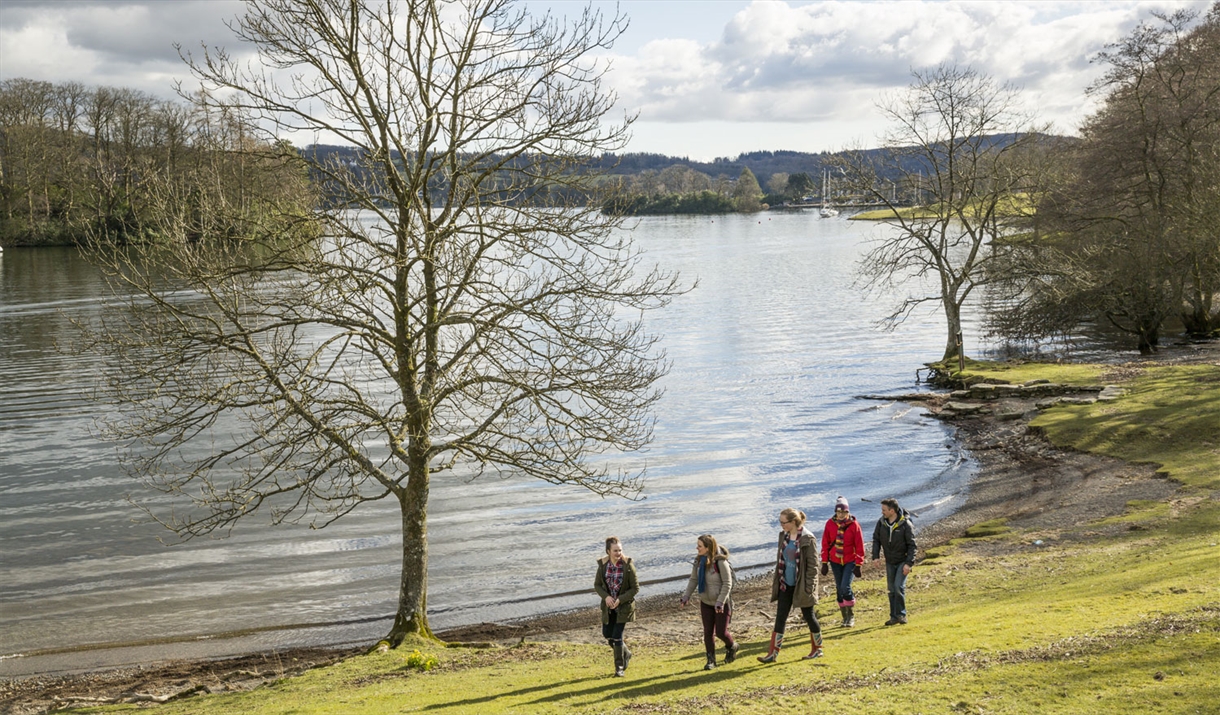 Walking near Claife Viewing Station at Hawkshead, Lake District