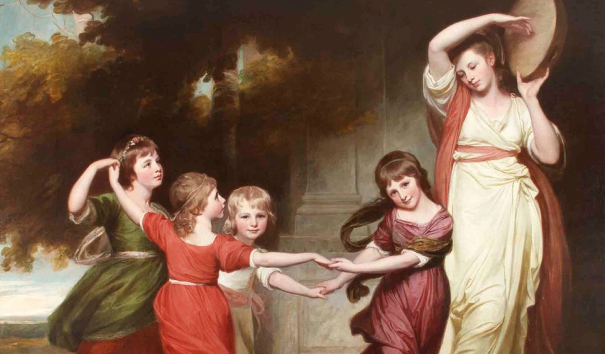 Painting in the Collection Galleries at Abbot Hall in Kendal, Cumbria