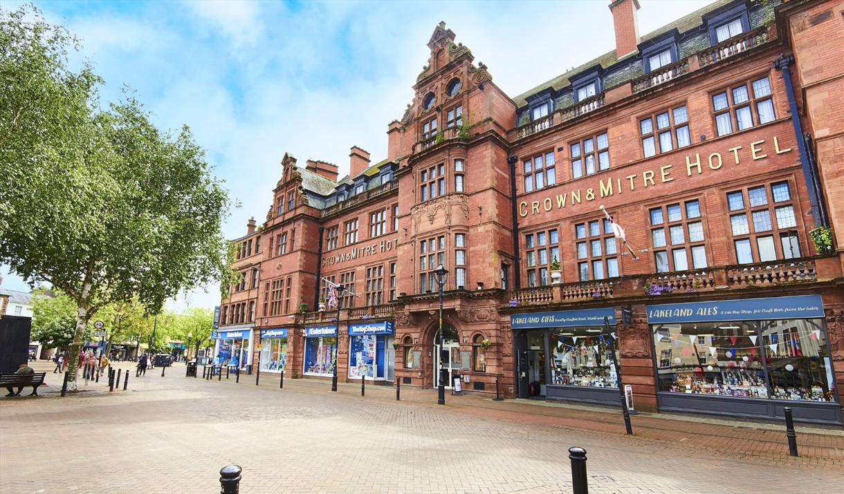 Exterior of Crown & Mitre Hotel in Carlisle, Cumbria