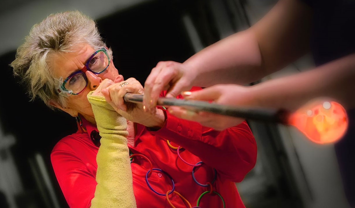 Blow Your Own Crystal Bauble at Cumbria Crystal in Ulverston, Cumbria