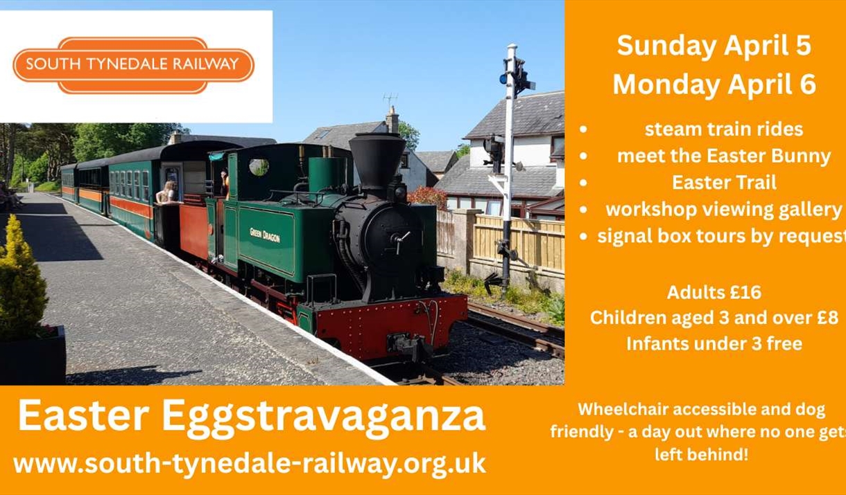 steam train at Slaggyford station