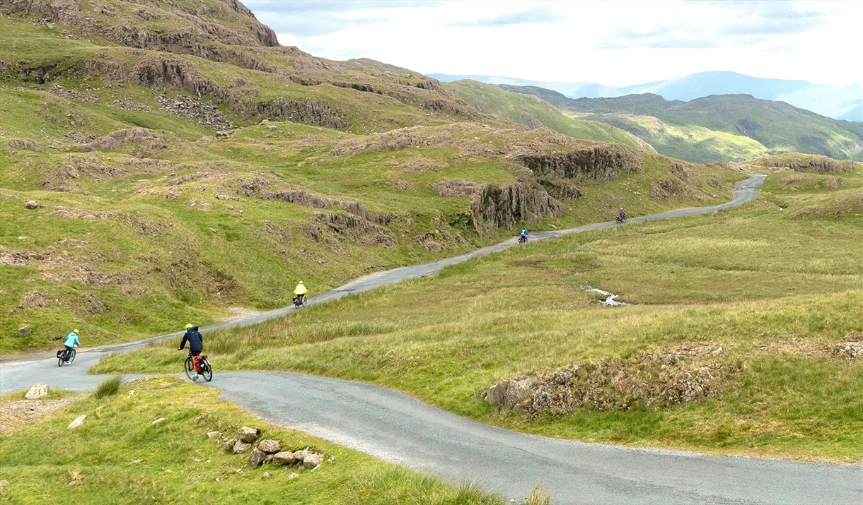 Cycling the Wrynose Pass with E-Bike Safaris Ltd in the Lake District, Cumbria