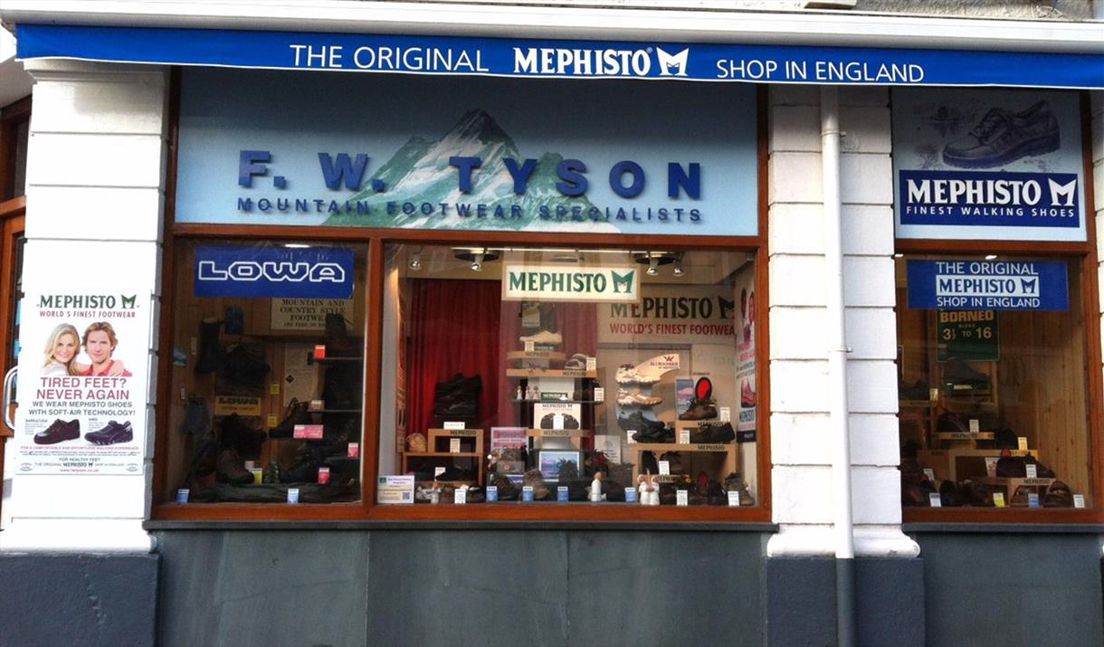 Shopfront at F W Tyson in Ambleside, Lake District