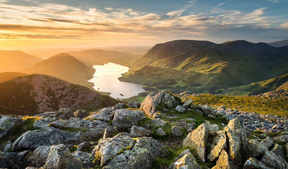 A picture of the sunset from High Stile