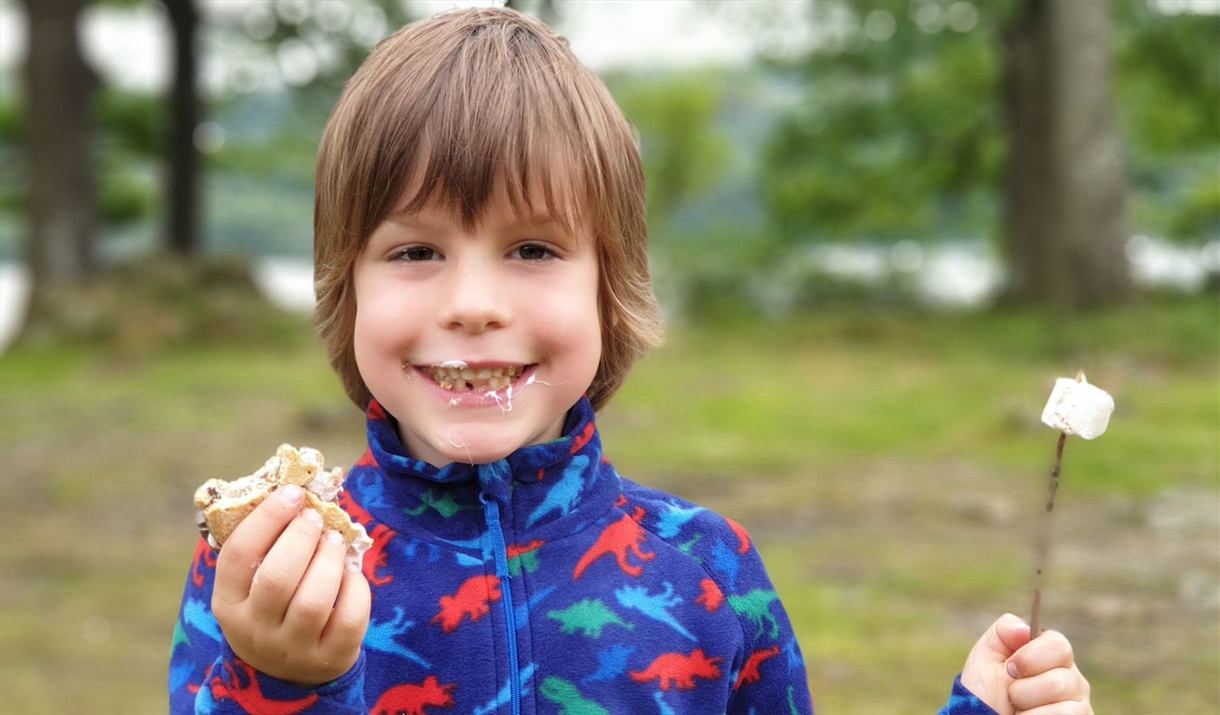 Family Days Out at a bushcraft experience with Graythwaite Adventure Near Hawkshead, Lake District