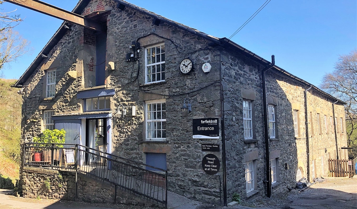 Exterior and Entrance at Farfield Mill in Sedbergh, Cumbria