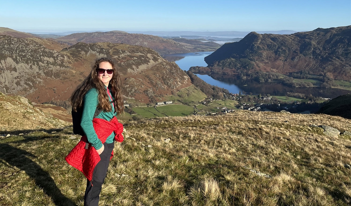 Visitor on a Guided Walk with Genuine Adventures in the Lake District, Cumbria